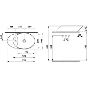 Раковина-чаша Bocchi Vessel 72 1021-001-0126 Белая глянцевая-5