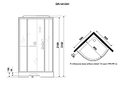 Душевая кабина Grossman Cosmo 100x100 GR-141 с гидромассажем-7
