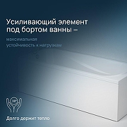 Акриловая ванна AM.PM Sense New 170x70 W76A-170-070W-A без гидромассажа-3