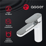Смеситель для раковины Agger Gorgeus A0202100 Хром-1