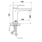 Смеситель для раковины Agger Gorgeus A0202100 Хром-8
