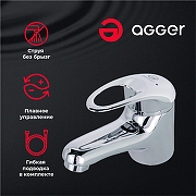 Смеситель для раковины Agger Move A0602100 Хром-1