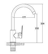 Смеситель для кухни Agger Splendid A0900100 Хром-10