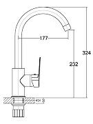 Смеситель для кухни Agger Splendid A0900100 Хром-13