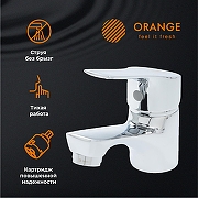 Смеситель для раковины Orange Dia M45-021cr Хром-7