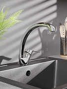 Смеситель для кухни Orange Dia M45-002cr Хром-3