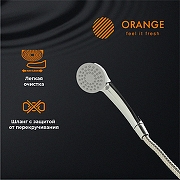 Смеситель для ванны Orange Classic Pro M72-222cr универсальный Хром-2
