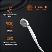 Смеситель для ванны Orange Classic M M71-211cr универсальный Хром-2