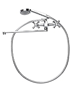 Смеситель для ванны Orange Classic M M71-211cr универсальный Хром-6