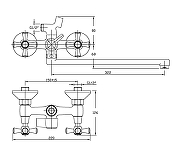Смеситель для ванны Orange Classic M M71-211cr универсальный Хром-8