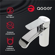 Смеситель для раковины Agger Merry A1302100 Хром-3