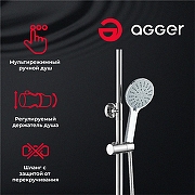 Душевая система Agger Merry A1393300 Хром-2