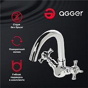Смеситель для раковины Agger Retro-X A1701100 Хром-1