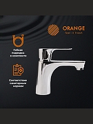 Смеситель для раковины Orange Aristo M19-021cr Хром-8