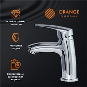 Смеситель для раковины Orange Alfi M18-021cr Хром-2