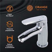 Смеситель для раковины Orange Alfi M18-021cr Хром-1