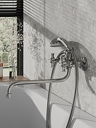 Смеситель для ванны Agger Retro-X A1722200 универсальный Хром-4