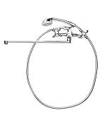 Смеситель для ванны Agger Retro A1921100 универсальный Хром-4