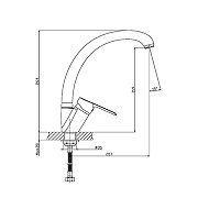 Смеситель для кухни Orange Prim M42-002cr Хром-7