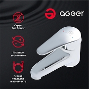 Смеситель для раковины Agger Exact A2102100 Хром-1