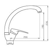 Смеситель для кухни Agger Exact A2100200 Хром-10