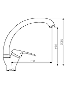 Смеситель для кухни Agger Exact A2100200 Хром-10