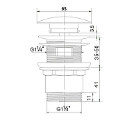 Донный клапан Orange X1-004br Бронза-2
