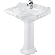 Раковина Creo Ceramique Dijon DI3000+DI3010 Белая