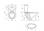Унитаз-компакт Santek Анимо 1WH110032 с бачком и сиденьем-7