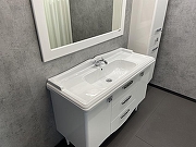 Тумба с раковиной Comforty Монако 120 00003132224 Белая-2