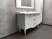 Тумба с раковиной Comforty Монако 120 00003132224 Белая-4