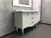 Тумба с раковиной Comforty Монако 120 00003132224 Белая-5