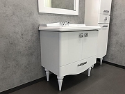 Тумба с раковиной Comforty Монако 80-1 00004136578 Белая-3