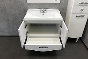 Тумба с раковиной Comforty Монако 80-1 00004136578 Белая-5