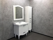Тумба с раковиной Comforty Монако 80-1 00004136578 Белая-14