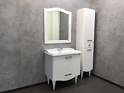 Тумба с раковиной Comforty Монако 80-1 00004136578 Белая-15
