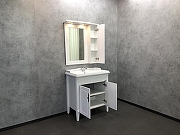 Тумба с раковиной Comforty Палермо 80 00004139245 Белая-14