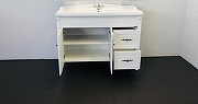 Тумба с раковиной Comforty Палермо 120 00004142367 Белая-5