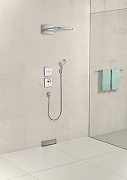 Смеситель для душа Hansgrohe ShowerSelect 15735400 с термостатом Белый Хром-1