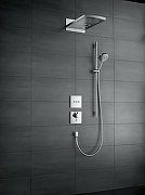Смеситель для душа Hansgrohe ShowerSelect 15735400 с термостатом Белый Хром-4