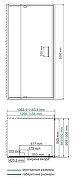 Душевой уголок WasserKRAFT Berkel 110x100 48P16 профиль Хром стекло прозрачное-10