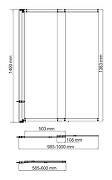 Шторка на ванну WasserKRAFT Main 100 41S02-100 профиль Хром стекло прозрачное-10