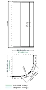 Душевой уголок WasserKRAFT Main 100x100 41S23 профиль Хром стекло прозрачное-9
