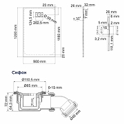 Душевой поддон из стеклопластика WasserKRAFT Main 120х90 41T07 Белый матовый-2