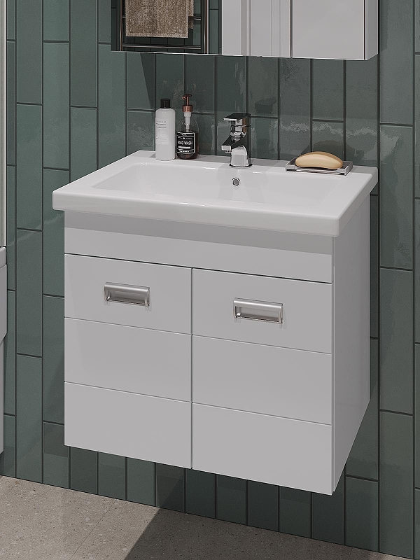 Тумба с раковиной Orange Таис 60 TP2-TUW+RA подвесная 