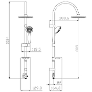 Душевая система Lemark LM8801C Хром-1