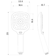 Ручной душ Lemark LM1013C Хром-1