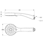 Ручной душ Lemark LM0813C Хром-1