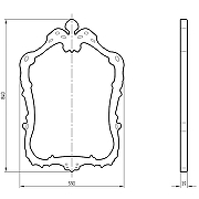 Зеркало Migliore CDB 58 30589 Серебро-2