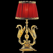Настольная лампа Migliore Luxor 26142 Золотая и красная-3